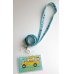 Photo1: Peanuts Snoopy ID Card Holder Neck Strap lanyard with case Blue New (1)