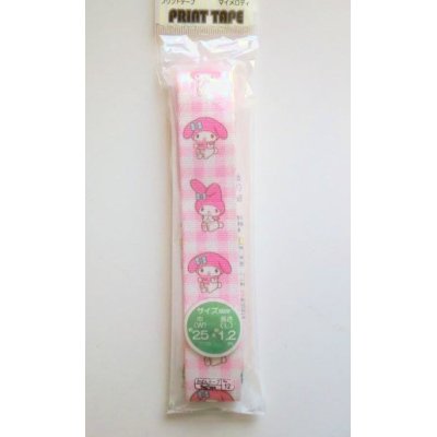 Photo1: Sanrio My Melody print tape sewing pink Band Brand New