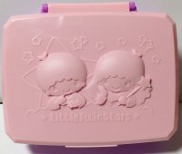 Sanrio Little Twin Stars Kiki & Lala Cotton Tissue etc...Case Makeup Pink Brand New