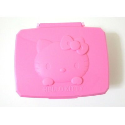 Photo1: Sanrio Hello Kitty Cotton Tissue etc...Case Makeup Pink Brand New