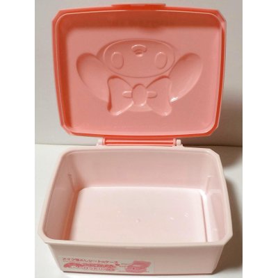 Photo2: Sanrio My Melody Cotton Tissue etc...Case Makeup Pink Brand New