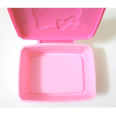 Photo2: Sanrio Hello Kitty Cotton Tissue etc...Case Makeup Pink Brand New