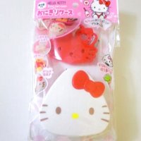 Hello Kitty Rice ball case & cutter mold set Present Party Brand New