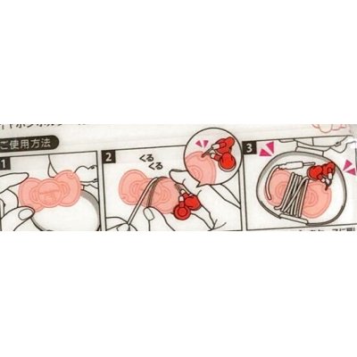 Photo3: Hello Kitty Earphone Case Brand-New White Red