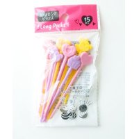 Food Picks Bento Lunch Party Heart Sweets Long Picks Brand New