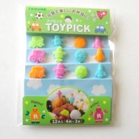 Bento Lunch Box Accessory Food Picks Toy Robot 12 pcs Brand-New