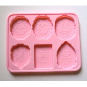 Photo: Silicone Chocolate Mold Antique Style Pink Brand New