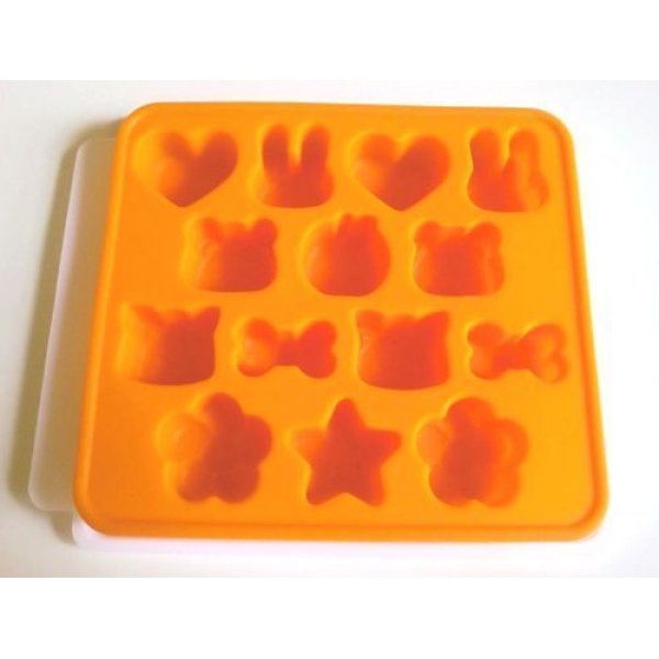 Photo1: Silicone Mold Animal Bear Rabbit Heart Ribbon Chocolate Creamy Caramel Candy New (1)