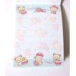 Photo3: San-X Rilakkuma korilakkuma Mini Memo Pad Strawberry Pink Brand New (3)