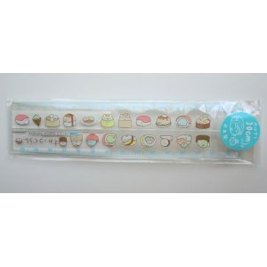 Photo: San-X Sumikko Gurashi Folding Ruler Sushi Blue 30cm Brand New