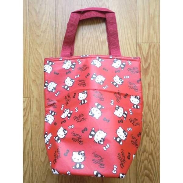 Photo1: Sanrio Hello Kitty Cooler Lunch Box Carry Tote Storage Bag Case Picnic Brand New (1)