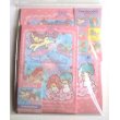 Photo1: Sanrio Little Twin Stars Kiki & Lala Mini Letter Set Unicorn Pink Brand New (1)