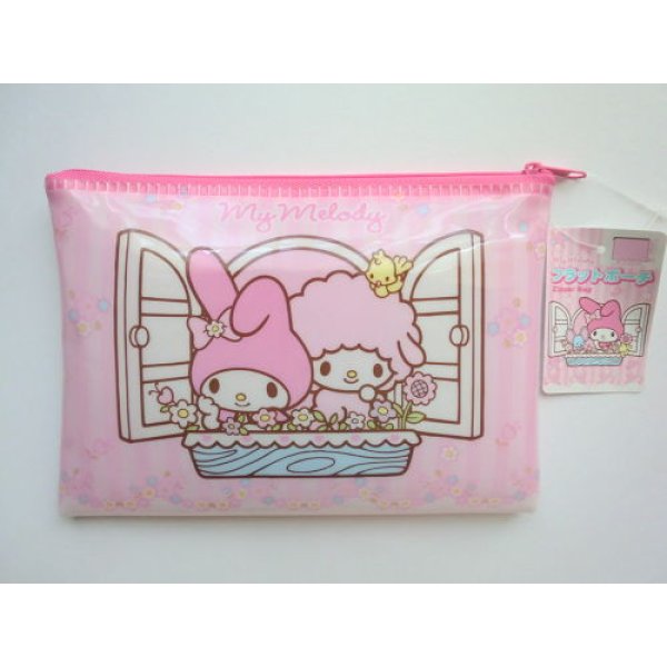 Photo1: Sanrio My Melody Vinyl Pouch Pink Brand New (1)