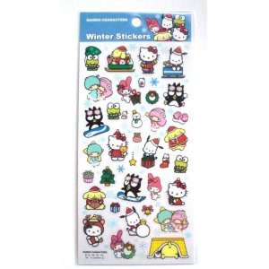 Photo: Sanrio Hello Kitty My Melody Little Twin Stars etc..Winter Vinyl Stickers New