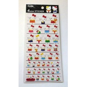 Photo: Sanrio Hello Kitty 4 Size Sticker Brand New