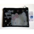 Photo2: Sanrio Hello Kitty Pouch Mesh Bag Ribbon Black Brand New (2)