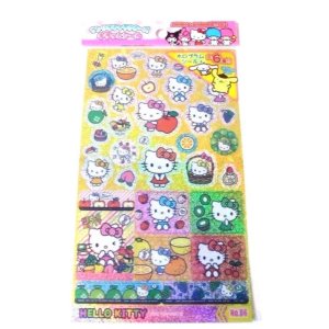 Photo: Sanrio Hello Kitty Glitter Stickers Fruit Brand New