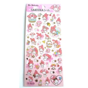 Photo: Sanrio My Melody Spring Sakura Stickers Brand-New Pink