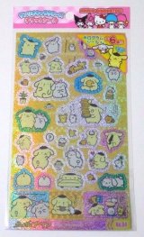 Photo: Sanrio Pompompurin Glitter Stickers Pancake Brand New