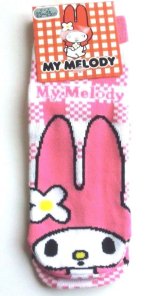 Photo: Sanrio My Melody Ankle Low Cut Checked Socks Pink Brand New