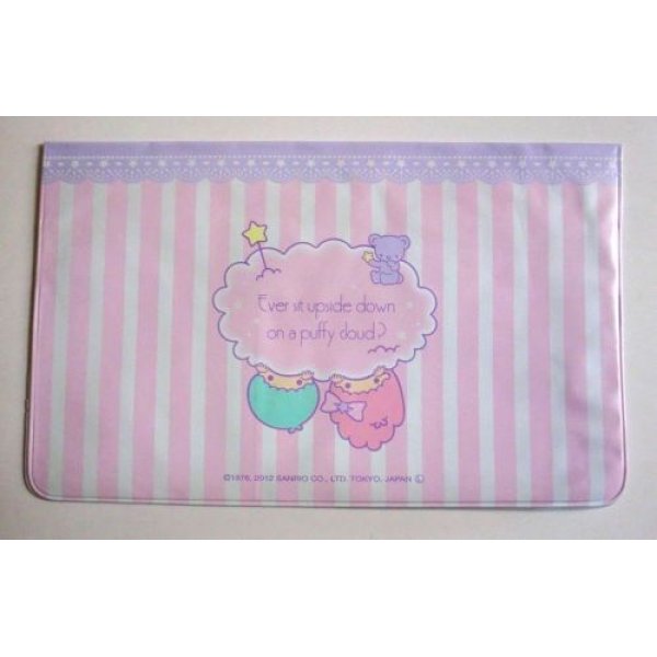 Photo2: Sanrio Little Twin Stars Kiki & Lala Card Case M New (2)