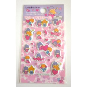 Photo: Sanrio Little Twin Stars Kiki & Lala Marshmallow Sticker Pink Brand-New