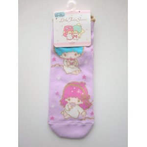 Photo: Sanrio Little Twin Stars Kiki & Lala Ankle Low Cut Socks Purple Brand-New