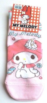 Photo: Sanrio My Melody Ankle Low Cut Socks Pink Sweets Brand New