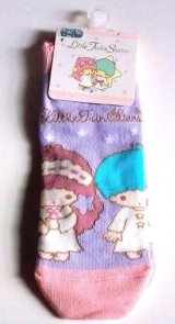 Photo: Sanrio Little Twin Stars Kiki & Lala Ankle Low Cut Socks Purple Brand New