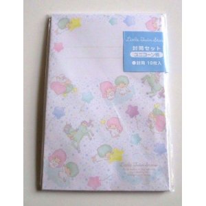 Photo: Sanrio Little Twin Stars Kiki & Lala Envelopes Unicorn White Brand New