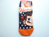 Photo: Fujiya Peko Chan Ankle Low Cut Socks Navy Orange Brand New