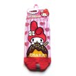 Photo1: Sanrio My Melody Ankle Low Cut Socks Red Pink Osaka Takoyaki Rare Brand New (1)