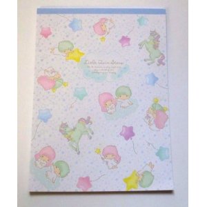 Photo: Sanrio Little Twin Stars Kiki & Lala Letter Pad Unicorn White Brand New