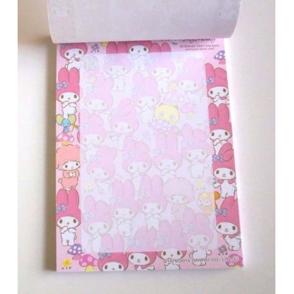 Photo2: Sanrio My Melody Mymelo Memo Pad Friends Pink Brand New (2)