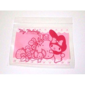 Photo: Sanrio My Melody Plastic Ziplock Bags 15pcs S Wide Pink Brand New