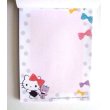 Photo2: Sanrio Hello Kitty Memo Pad Ribbon Pink Brand New (2)