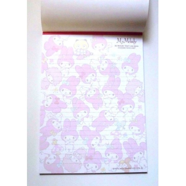 Photo2: Sanrio My Melody Letter Pad Brand New Red (2)