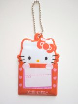 Photo: Sanrio Hello Kitty Name Tag Reflection Keychain Traveling Brand New