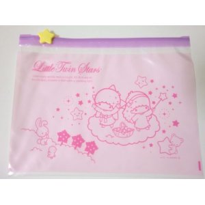 Photo: Sanrio Little Twin Stars Kiki & Lala Plastic Slide Packs 3 pcs set Purple Pink M Brand New