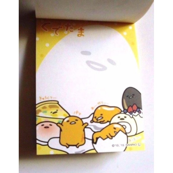 Photo2: Sanrio Gudetama Mini Memo Pad Egg Transformation Brand New (2)