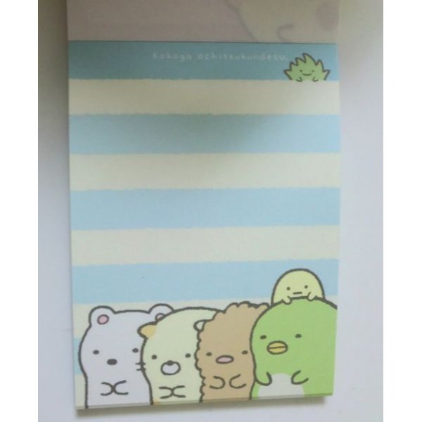 Photo3: San- X Sumikko Gurashi Mini Memo Pad Pink Brand New (3)