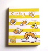 Photo: Sanrio-Gudetama-Mini-Memo-Pad-Stripe-Egg-Brand-New