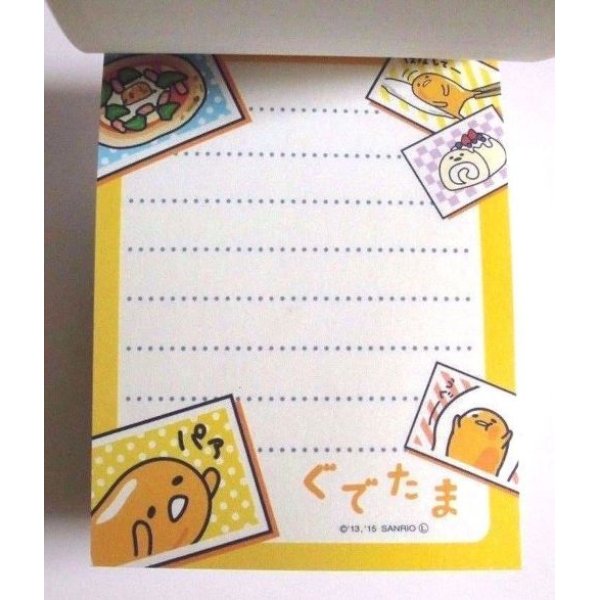 Photo3: Sanrio Gudetama Mini Memo Pad Egg Brand New (3)