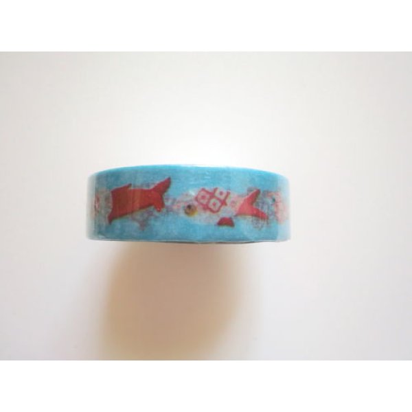 Photo2: Decorative Craft Washi Masking Tape Sticker Goldfish Brand New (2)