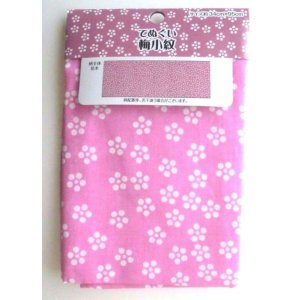 Photo: Tenugui Cotton Hand Cloth Ume 100% Cotton Brand-New Pink