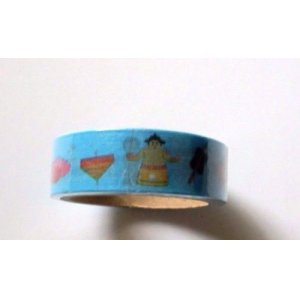 Photo: Decorative Craft Washi Masking Tape Sticker Goldfish Sumo Taiyaki Japan Pattern