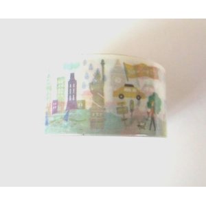 Photo: Decorative Craft Washi Masking Tape Sticker Wide World Traveling NY France.. New