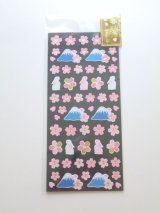 Photo: Japanese Paper Washi Sakura Mt. Fuji Rabbit Stickers Brand New