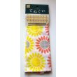 Photo1: Tenugui Cotton Cloth Sunflower Pattern 100% Cotton Brand New (1)