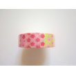 Photo1: Decorative Craft Washi Masking Tape Sticker Sakura Pink Yellow Brand New (1)